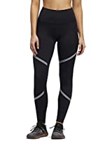 adidas Women's Believe This High Rise 3-Stripes Tights, Black XS